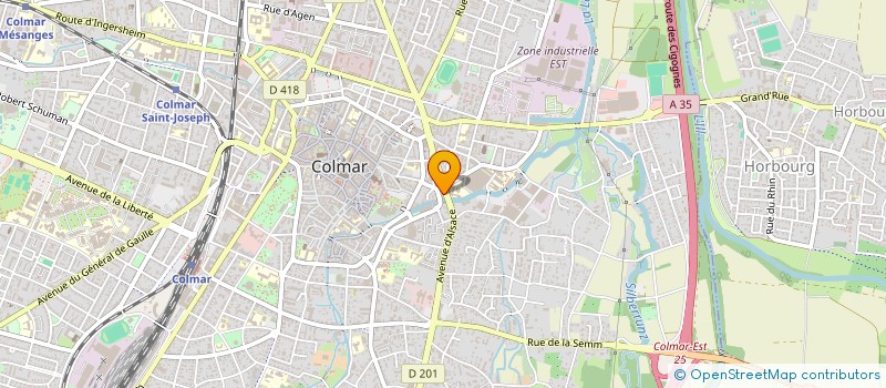 localisation de l'entreprise BAR SARL  COLMAR