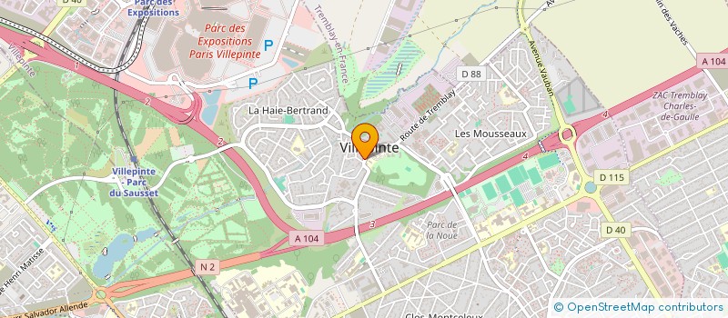 localisation de l'entreprise BAR TABAC DE LA MAIRE à VILLEPINTE