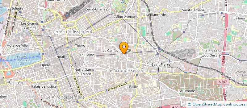 localisation de l'entreprise BAR TABAC DU CAMAS à MARSEILLE