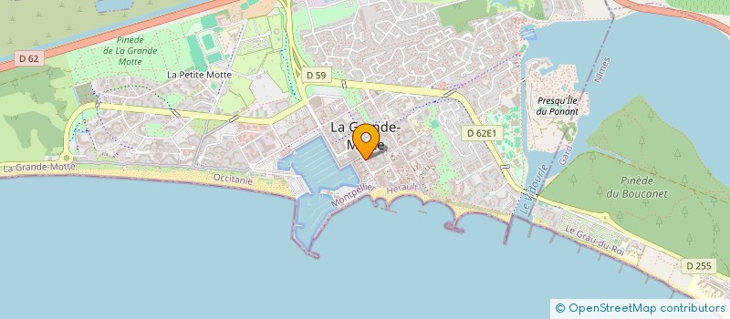 localisation de l'entreprise BAR ZINC  LA GRANDE-MOTTE