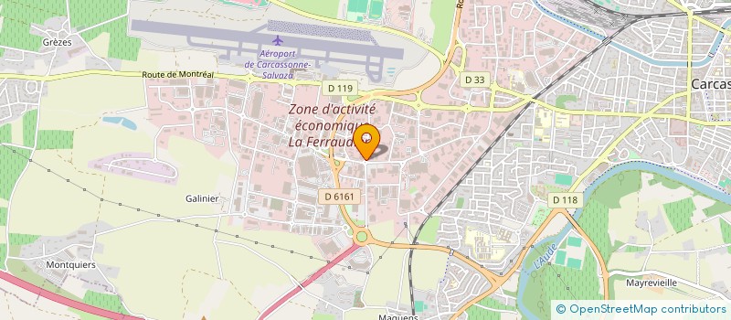 localisation de l'entreprise BARA à CARCASSONNE