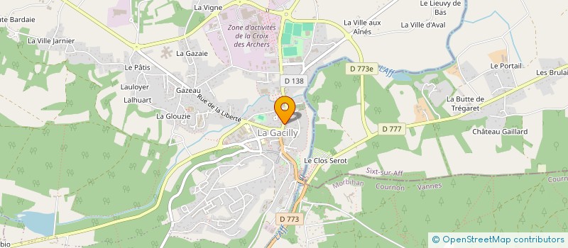 localisation de l'entreprise BARA MAD  LA GACILLY