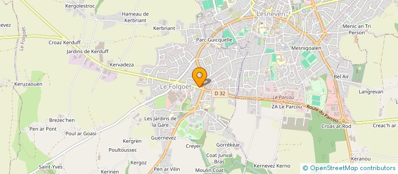 localisation de l'entreprise BARA MINTIN  LE FOLGOET