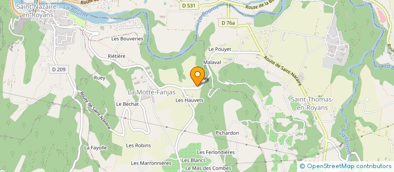 localisation de l'entreprise BARACAND ET COMPAGNIE  LA MOTTE-FANJAS