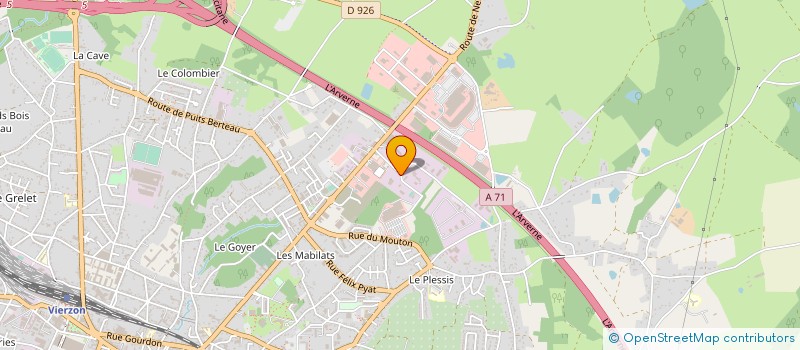 localisation de l'entreprise BARACHER MATHAT à VIERZON