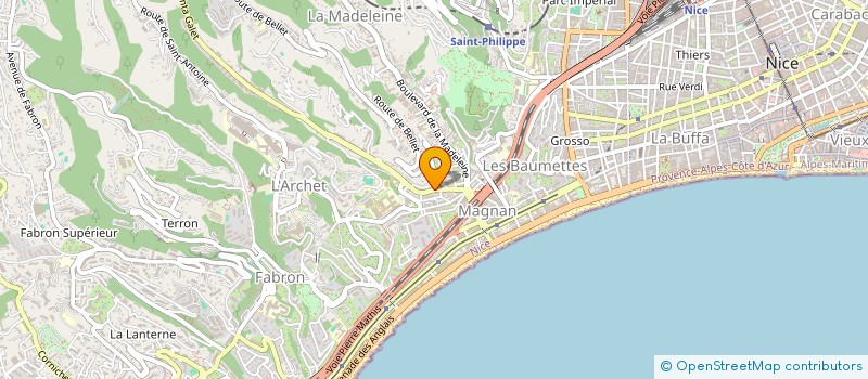 localisation de l'entreprise BARACOA INVEST  NICE