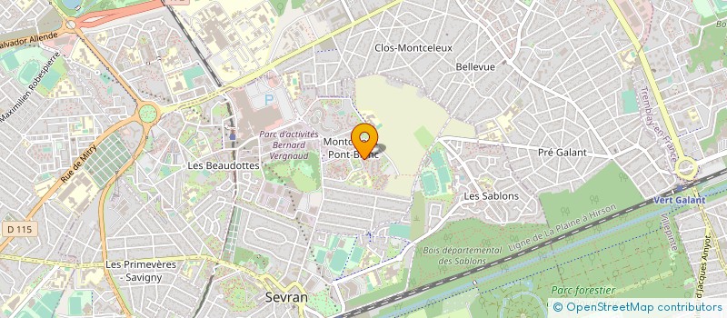 localisation de l'entreprise BARADA à SEVRAN