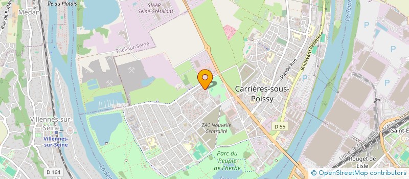 localisation de l'entreprise BARADAS CONSTRUCTION  CARRIERES-SOUS-POISSY