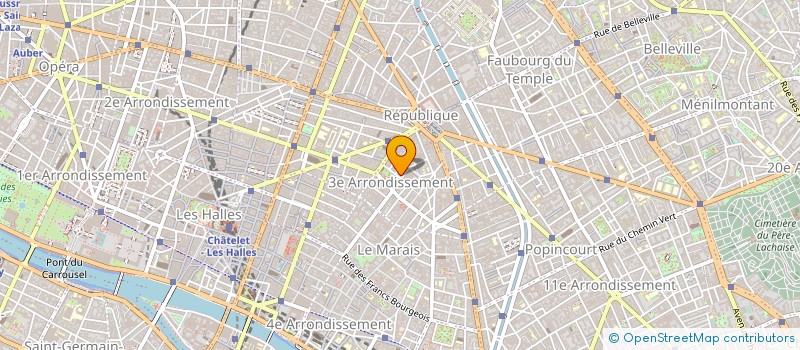 localisation de l'entreprise BARADE à PARIS