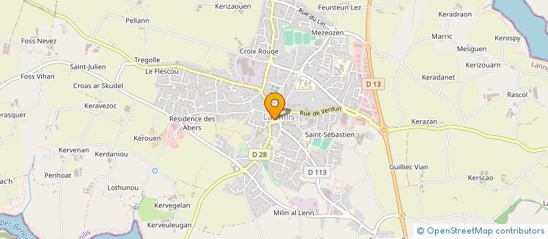 localisation de l'entreprise BARADOZ  LANNILIS