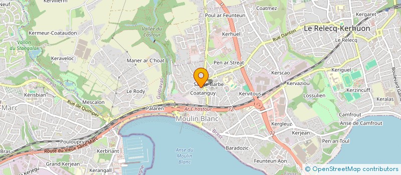 localisation de l'entreprise BARADOZIG  LE RELECQ-KERHUON