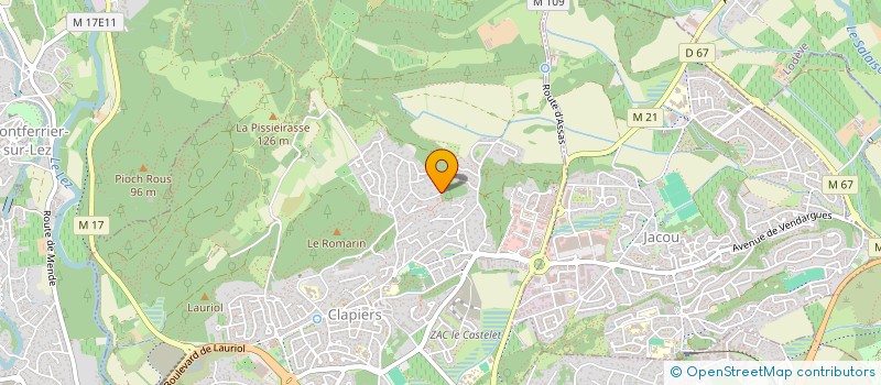 localisation de l'entreprise BARAK  CLAPIERS