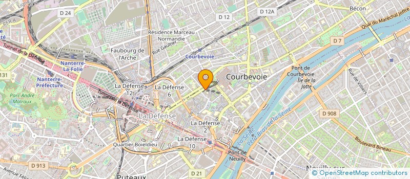 localisation de l'entreprise BARAK FINANCES à COURBEVOIE