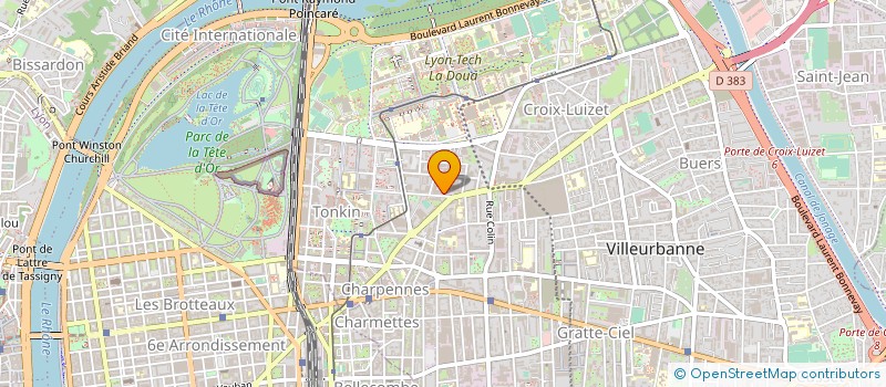 localisation de l'entreprise BARAKA à VILLEURBANNE