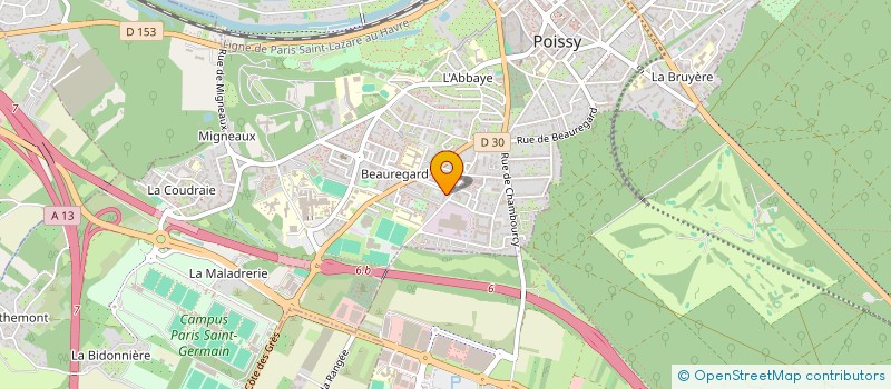 localisation de l'entreprise BARAKA à POISSY