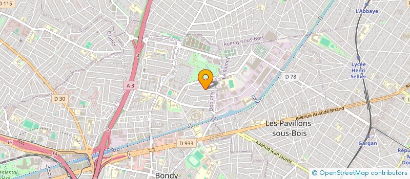 localisation de l'entreprise BARAKA  BONDY