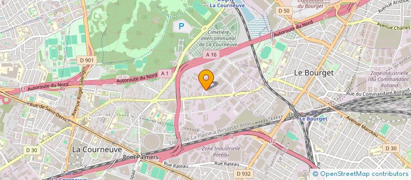 localisation de l'entreprise BARAKA DISTRIBUTION à LA COURNEUVE