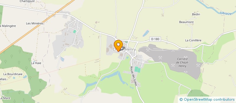 localisation de l'entreprise BARAKA FINANCES à OMBREE D'ANJOU