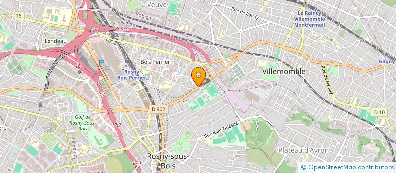 localisation de l'entreprise BARAKA GENERAL FOOD à ROSNY-SOUS-BOIS