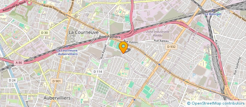 localisation de l'entreprise BARAKA HI-TECH à LA COURNEUVE