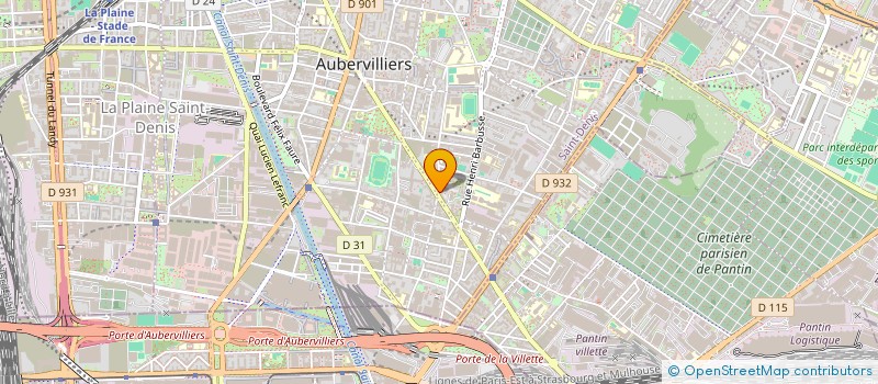 localisation de l'entreprise BARAKA INFORMATIQUE  AUBERVILLIERS