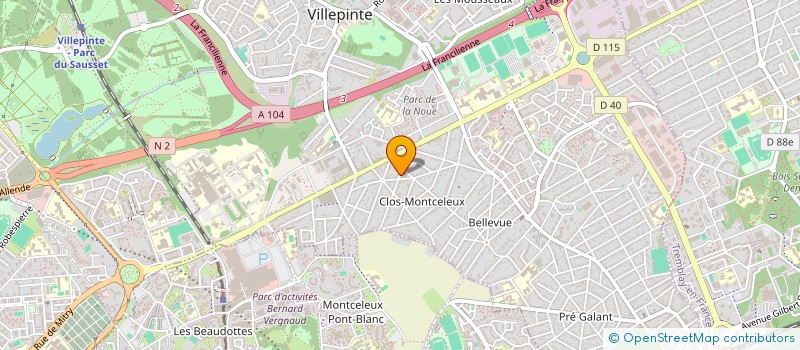localisation de l'entreprise BARAKAPOULET à VILLEPINTE