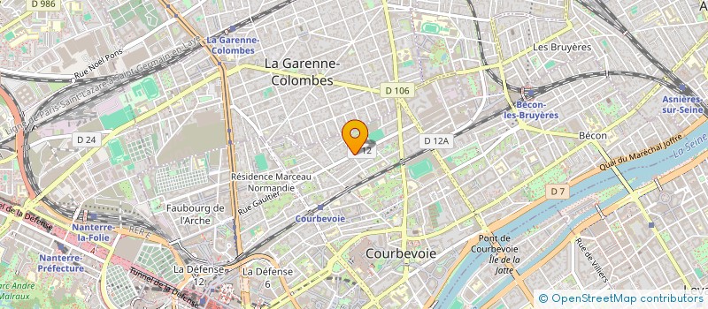 localisation de l'entreprise BARAKAT à COURBEVOIE
