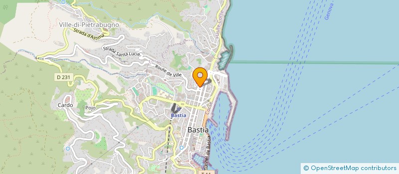 localisation de l'entreprise BARAL à BASTIA