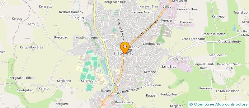 localisation de l'entreprise BARALAEZ à PLABENNEC