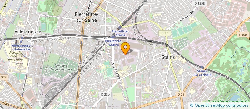 localisation de l'entreprise BARAN à STAINS
