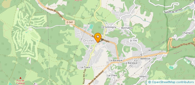 localisation de l'entreprise BARAN à ORCINES