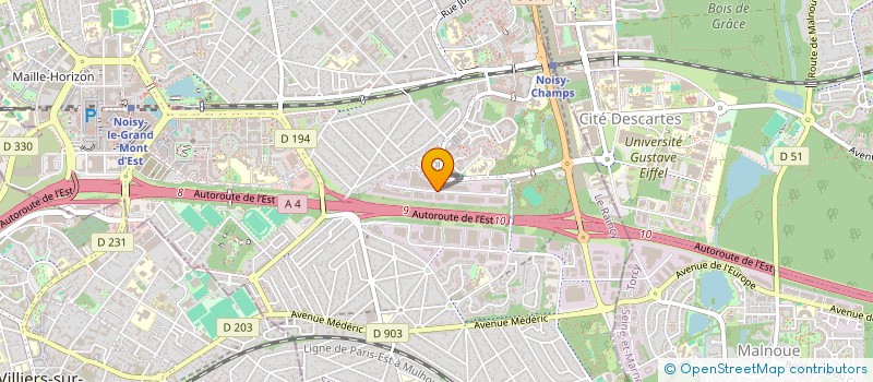 localisation de l'entreprise BARAN à NOISY-LE-GRAND