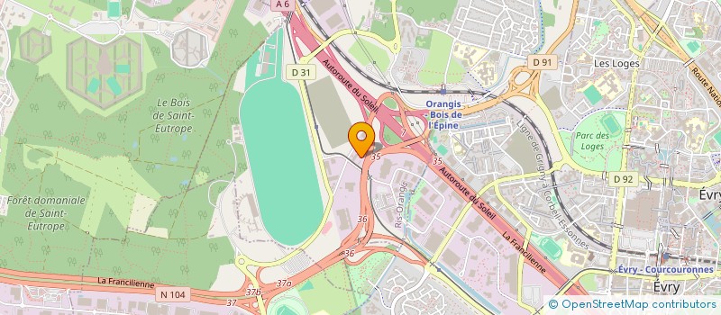 localisation de l'entreprise BARAN INTERIM à RIS-ORANGIS