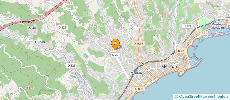 localisation de l'entreprise BARANAD  MENTON