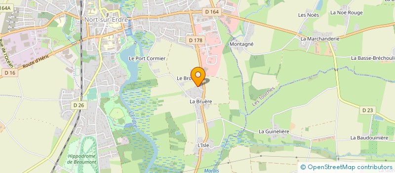 localisation de l'entreprise BARANESS IMMO  NORT-SUR-ERDRE