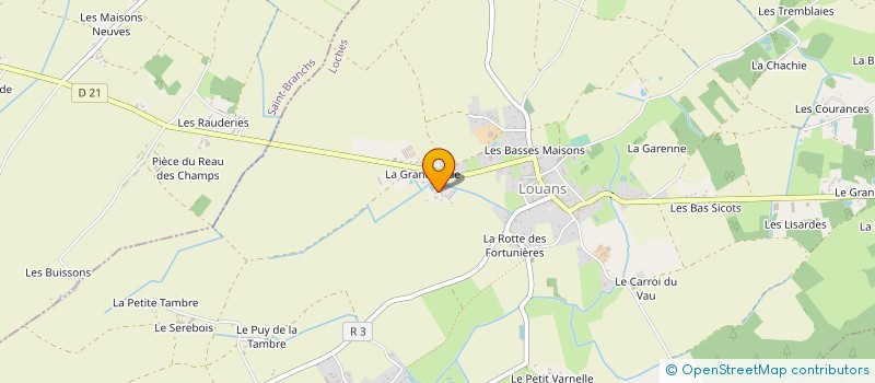 localisation de l'entreprise BARANGER  LOUANS