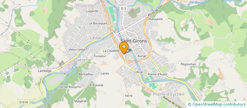 localisation de l'entreprise BARANGER / SEILLE à SAINT-GIRONS