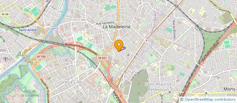 localisation de l'entreprise BARAQ à LA MADELEINE