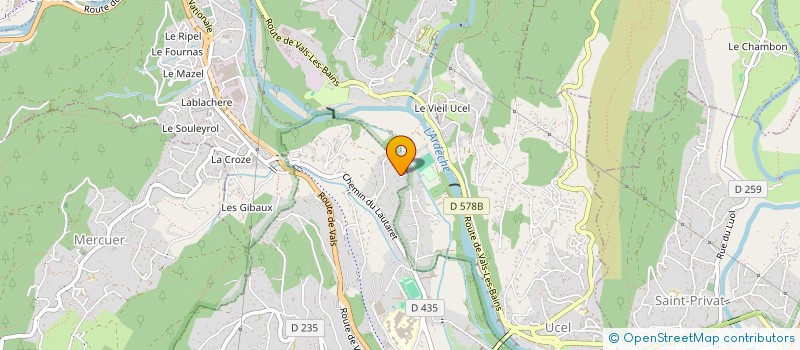 localisation de l'entreprise BARAQUE A  AUBENAS