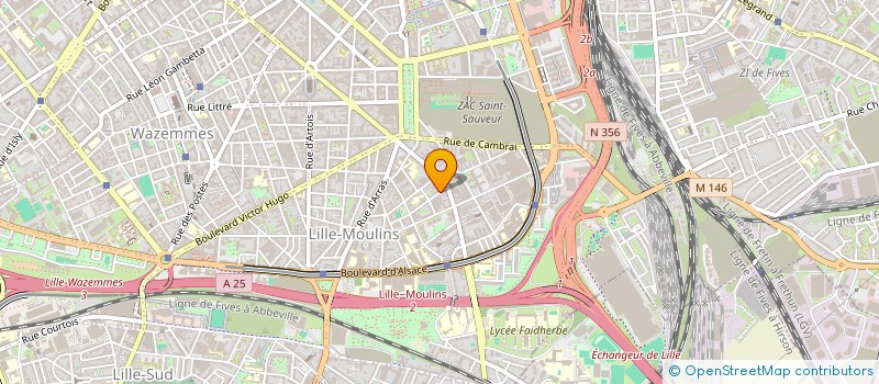localisation de l'entreprise BARAQUE A FANFARES à LILLE