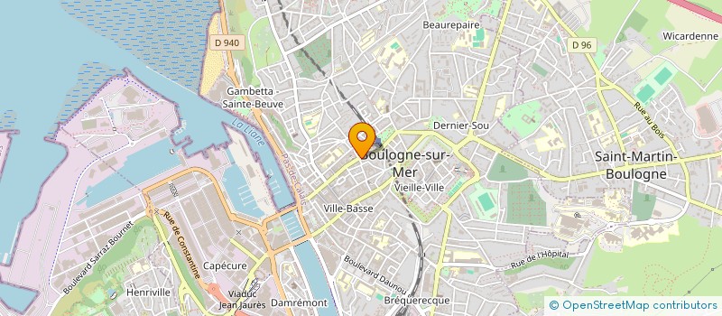 localisation de l'entreprise BARAS-CAFFIER  BOULOGNE-SUR-MER