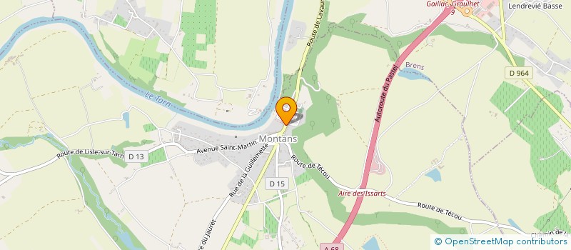 localisation de l'entreprise  BARASC NATHAN  MONTANS