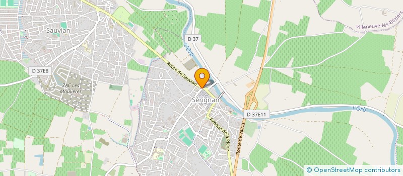 localisation de l'entreprise BARASCUD CUISINES à SERIGNAN