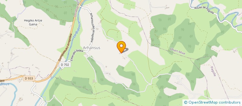 localisation de l'entreprise BARAT CHARPENTE  ILHARRE