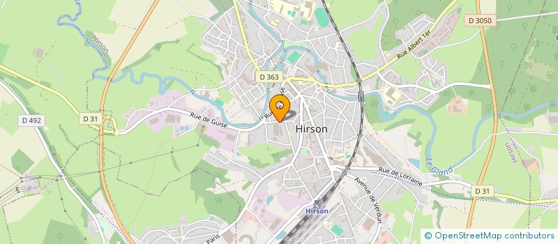 localisation de l'entreprise BARAT TRANSPORT  HIRSON