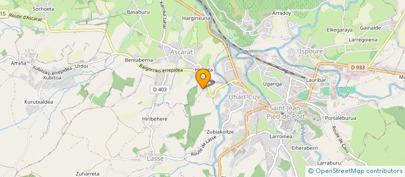 localisation de l'entreprise BARATZE  GAMARTHE