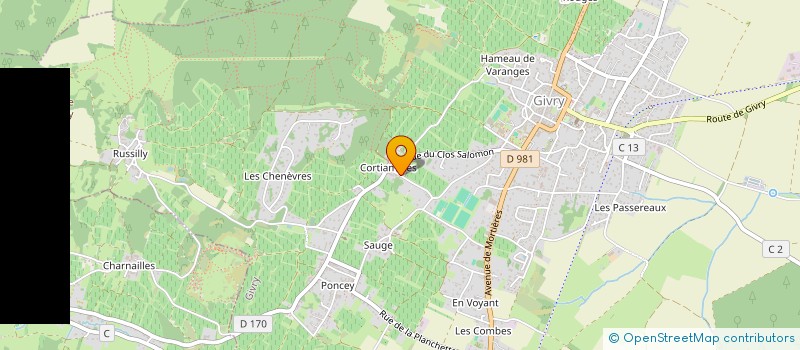 localisation de l'entreprise BARAUDE ARCHITECTURE  GIVRY