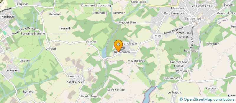 localisation de l'entreprise BARAVEL  LOPERHET