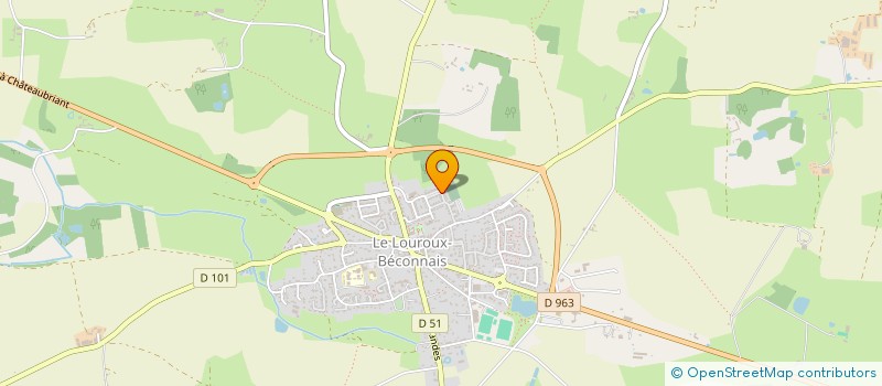 localisation de l'entreprise BARAVI IMMO  VAL D'ERDRE-AUXENCE