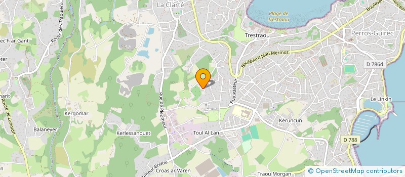 localisation de l'entreprise BARAWEL à PERROS-GUIREC